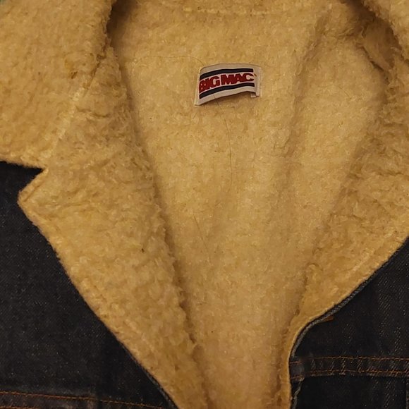 Big Mac Denim Coat Sherpa Lining 3xl - Picture 3 of 6